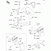 Схема вузла: Fender(1/2) для Kawasaki ZX400 ZXR400
