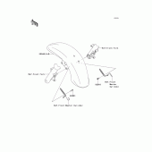 Схема узла: Переднее крыло для Kawasaki VN1700 Vulcan 1700 Vaquero