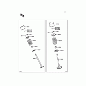 Схема узла: Клапан(ы) для Kawasaki ZX1000 Ninja ZX-10R ABS