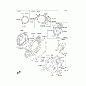 Схема вузла: Engine cover(s) для Kawasaki KLX400 KLX400R