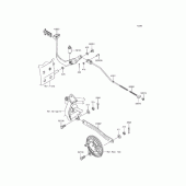 Схема вузла: Педаль гальма для Kawasaki KLX110 KLX110L