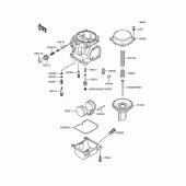 Схема узла: Комплектующие карбюратора для Kawasaki ZR1100 Zephyr 1100