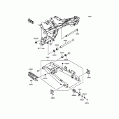 Схема вузла: Задній важіль (маятник) для Kawasaki EX300 Ninja 300