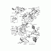 Схема вузла: Нижній обтічник для Kawasaki ZR800 Z800 ABS