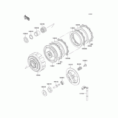 Схема узла: Сцепление для Kawasaki KLE250 Anhelo