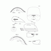 Схема вузла: Decals(black)(vn1500-l4) для Kawasaki VN1500 Vulcan 1500 Nomad Fi