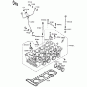 Схема узла: Головка цилиндра для Kawasaki ZG1000 Concours