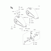 Схема вузла: Паливний бак(1/2)(en500-a1/a2/a3) для Kawasaki EN500 Vulcan 500