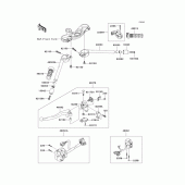 Схема узла: Руль & Пульт управления рулевой для Kawasaki ZX600 Ninja ZX-6RR