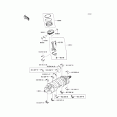 Схема вузла: Crankshaft/piston(s) для Kawasaki ZX600 Ninja ZX-6R