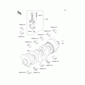 Схема узла: Коленчатый вал для Kawasaki ZX750 Ninja ZX-7R