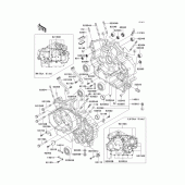 Схема узла: Картер двигателя (1/2) для Kawasaki VN1500 Vulcan 1500 Classic