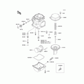 Схема узла: Комплектующие карбюратора для Kawasaki ZR550 Zephyr
