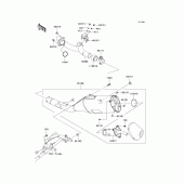 Схема узла: Выхлопная система (jkalx450aaa006446-) для Kawasaki KLX450 KLX450R