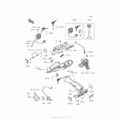 Схема вузла: Ignition Switch/locks/reflectors для Kawasaki ER650 Z650