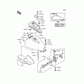 Схема вузла: Паливний бак для Kawasaki BN125 Eliminator