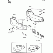 Схема вузла: Side covers для Kawasaki ZG1000 1000GTR