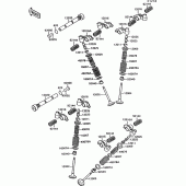 Схема вузла: Клапан(и) для Kawasaki VN1500 VN-15