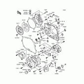 Схема вузла: Кришка двигуна для Kawasaki KLX250 D-Tracker