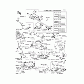 Схема вузла: Chassis electrical equipment(1/2) для Kawasaki ZG1400 Concours 14 ABS