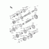 Схема вузла: Трансмісія для Kawasaki ZX1000 Z1000SX