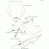Схема вузла: Decals(silver)(a8f) для Kawasaki ZG1400 1400GTR ABS