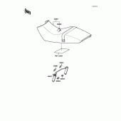 Схема вузла: Сидіння для Kawasaki EX250 Ninja 250
