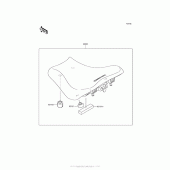 Схема вузла: Аксесуари (High Seat) для Kawasaki ZR900 Z900