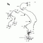 Схема узла: Тормозные шланги для Kawasaki ZX1000 Ninja 1000 ABS