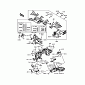 Схема вузла: Провід та електричні компоненти для Kawasaki KLE250 Versys-X 250 ABS