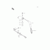 Схема узла: Катушка зажигания для Kawasaki BJ250 Estrella