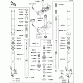Схема вузла: Передня вилка(1/2) для Kawasaki ZR1000 Z1000