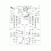 Схема вузла: Передня вилка(1/2) для Kawasaki VN1700 Vulcan 1700 Classic