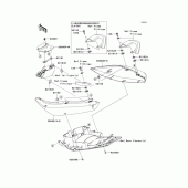 Схема вузла: Бічний обтічник для Kawasaki ER650 ER-6N ABS