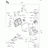 Схема вузла: Повітряний фільтр Kawasaki ZR750 Z750 ABS