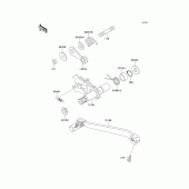 Схема вузла: Перемикач передач для Kawasaki KLX650