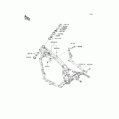 Схема вузла: Рама для Kawasaki VN1600 Vulcan 1600 Nomad