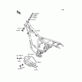 Схема узла: Рама для Kawasaki KL250 KL250 Super Sherpa