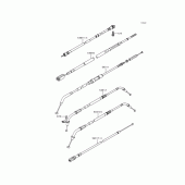 Схема вузла: Троси для Kawasaki VN800 Vulcan 800