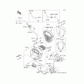 Схема вузла: Повітряний фільтр Kawasaki VN2000 Vulcan 2000