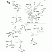 Схема узла: Передний тормозной цилиндр для Kawasaki ZR750 Zephyr