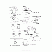 Схема узла: Decals (Black/blue)(Adf) для Kawasaki VN1700 Vulcan 1700 Voyager