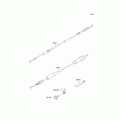 Схема узла: Тросики для Kawasaki KX125