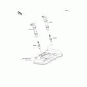 Схема узла: Катушка зажигания для Kawasaki EX250 Ninja 250