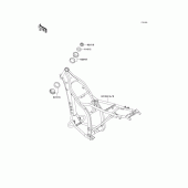 Схема вузла: Рама для Kawasaki KLX250 KLX250R