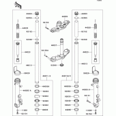 Схема вузла: Вилка передньої осі для Kawasaki EX650 Ninja 650 ABS