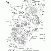 Схема узла: Картер двигателя (1/2) для Kawasaki VN1600 VN1600 Classic