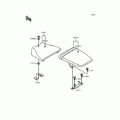 Схема узла: Сиденье для Kawasaki ZX400 ZXR400
