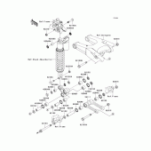 Схема узла: Suspension для Kawasaki KX250/ KX252 KX250F