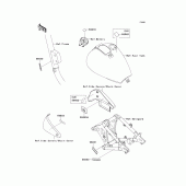 Схема вузла: Інформаційні наклейки для Kawasaki VN800 Vulcan 800 Drifter